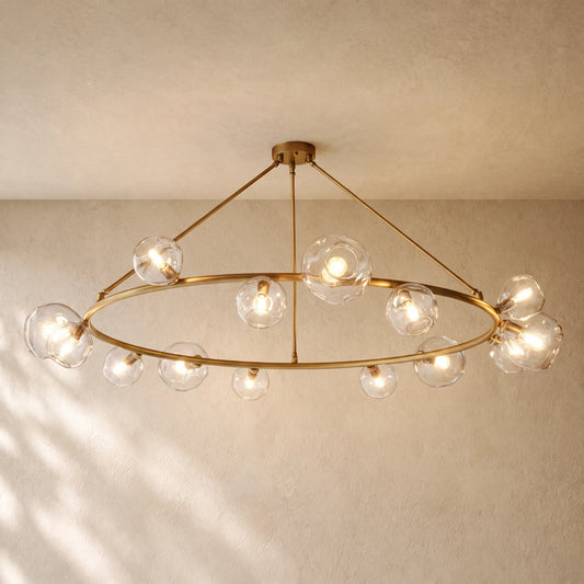 Bubble Glass Round Chandelier