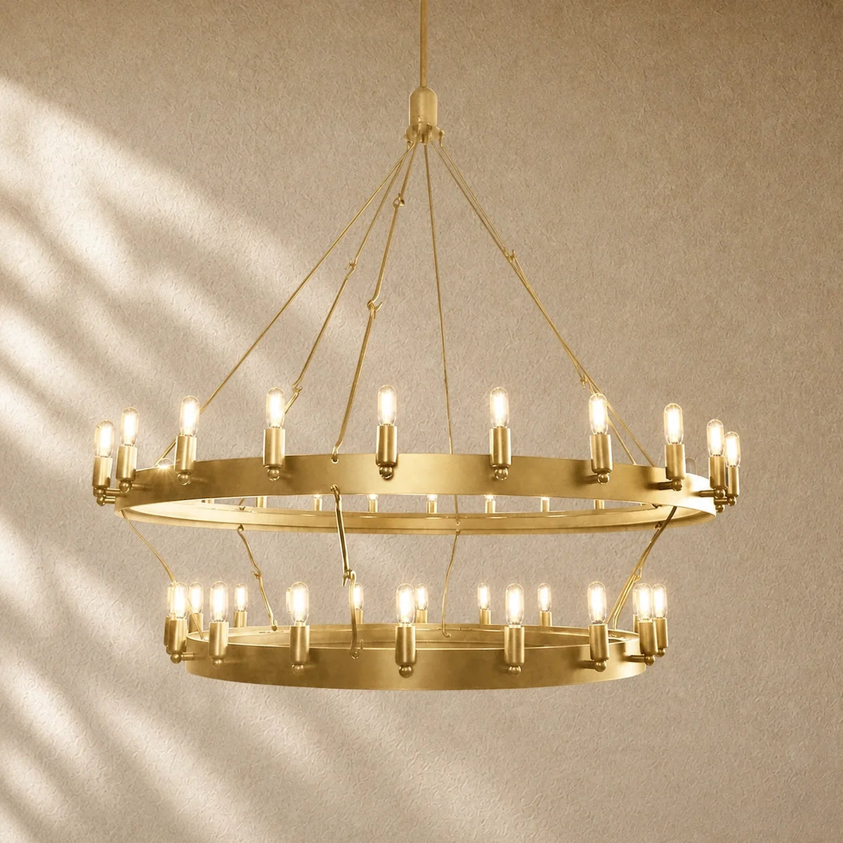 Caminon Vintage 2-Tier Round Chandelier