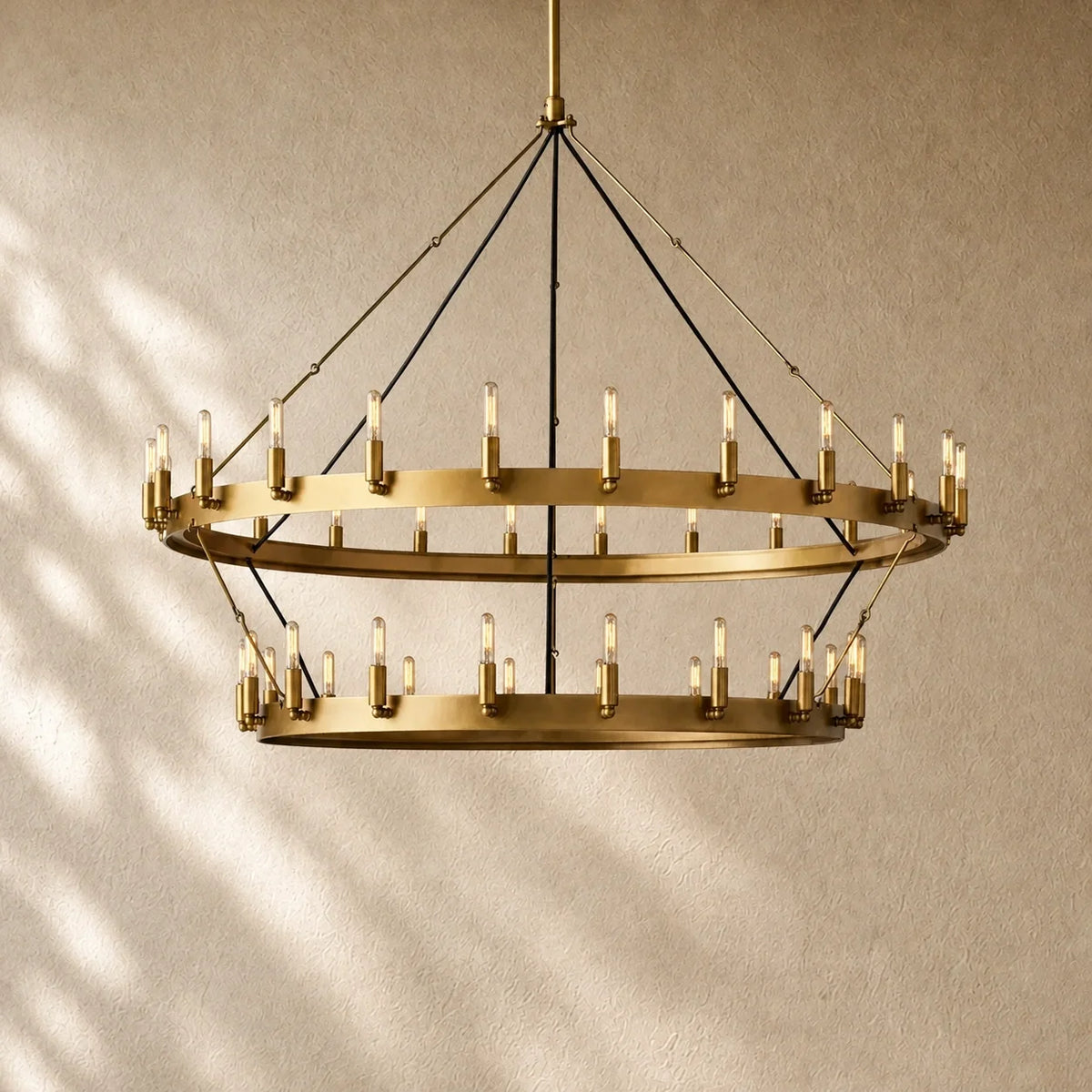 Caminon Vintage 2-Tier Round Chandelier