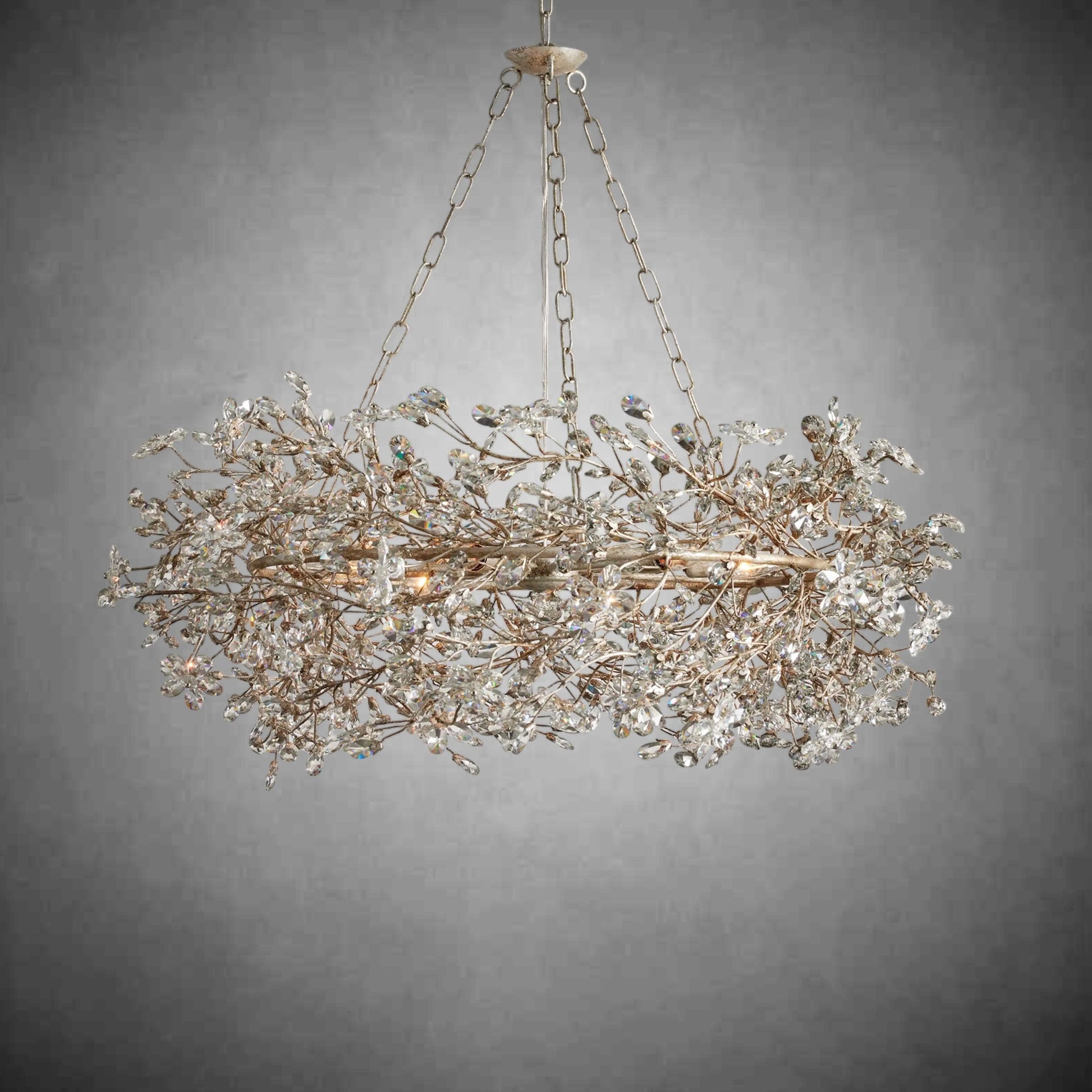 Fiore Crown Chandelier 39" 48" 60"-Chandelier-morylighting-GOLD-39"-Morylighting