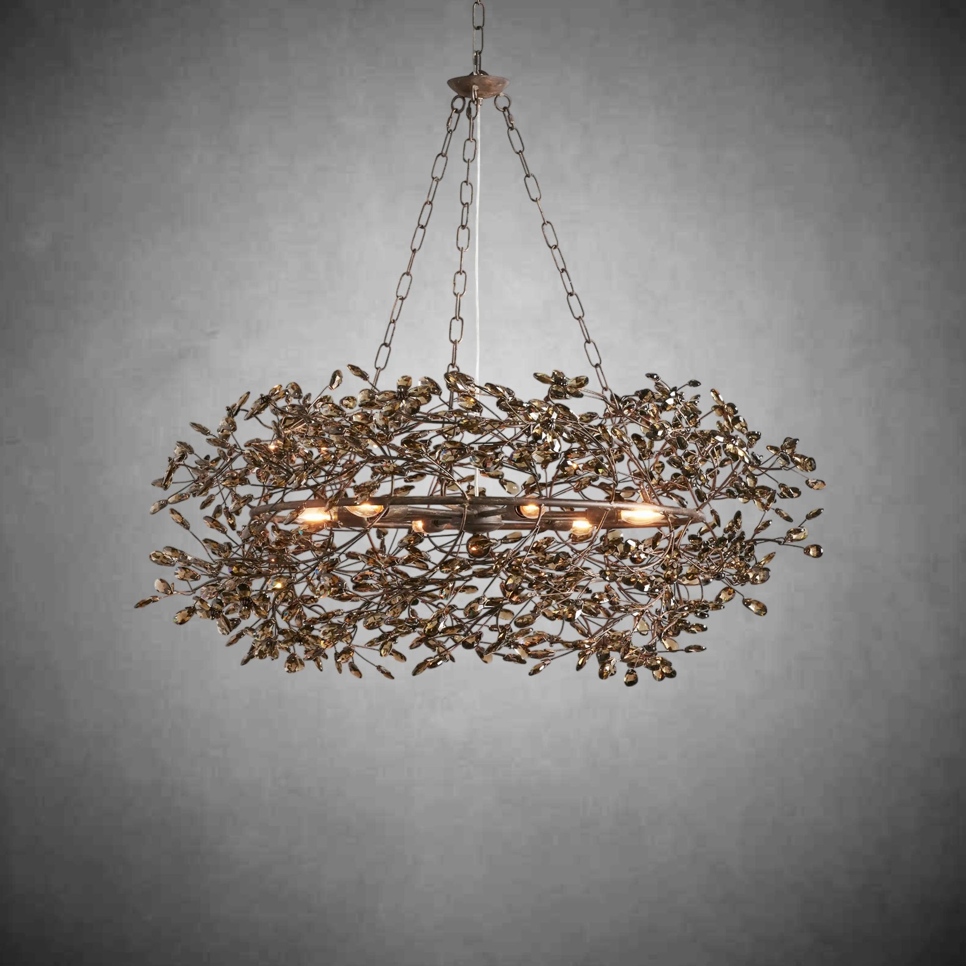 Fiore Crown Chandelier 39" 48" 60"-Chandelier-morylighting-GOLD-39"-Morylighting
