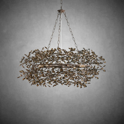 Fiore Crown Chandelier 39" 48" 60"-Chandelier-morylighting-BRONZE/SMOKE-39"-Morylighting