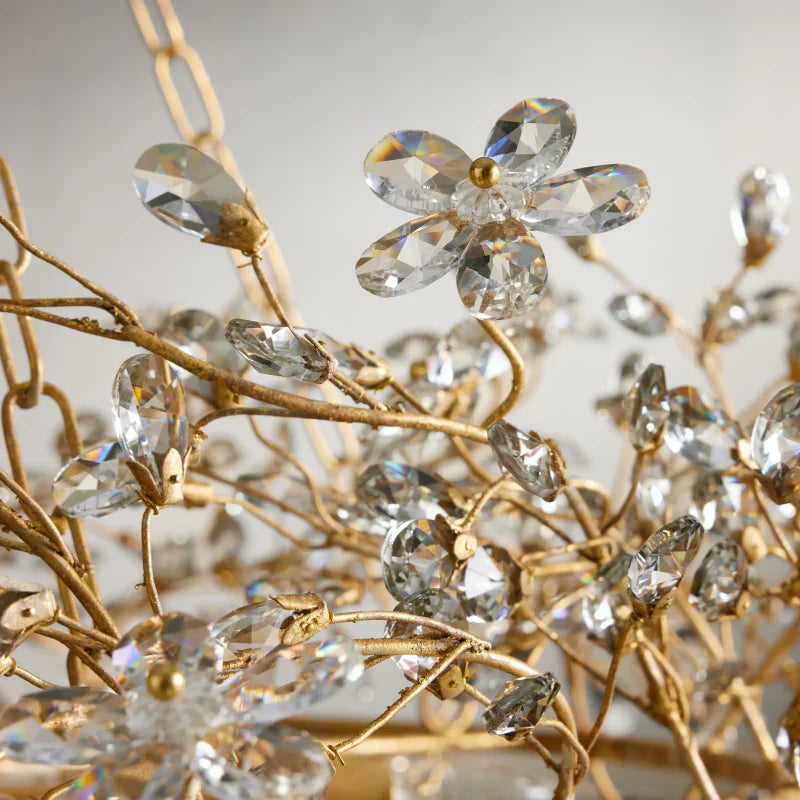 Fiore Crown Chandelier 39" 48" 60"-Chandelier-morylighting-GOLD-39"-Morylighting