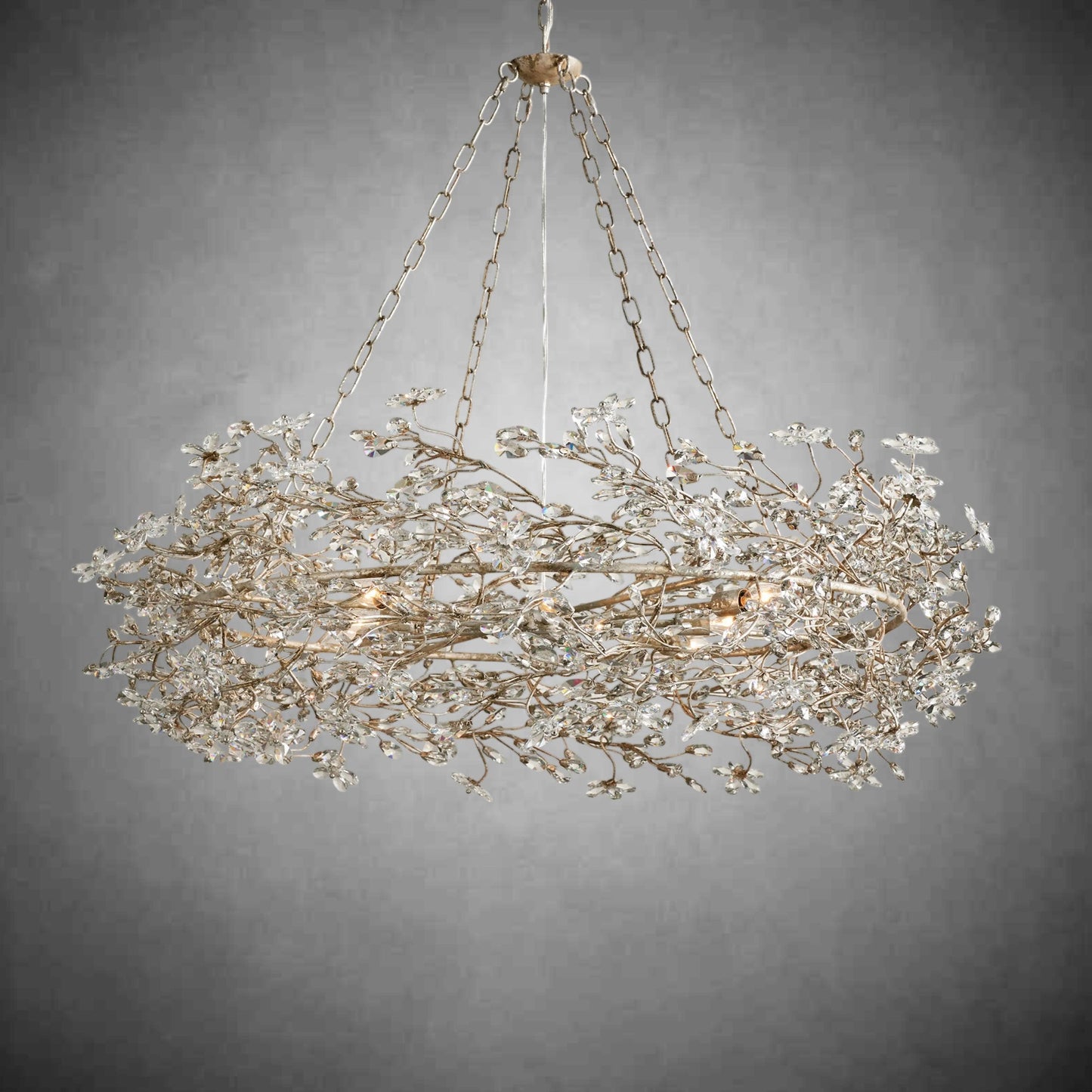 Fiore Crown Chandelier 39" 48" 60"-Chandelier-morylighting-GOLD-39"-Morylighting