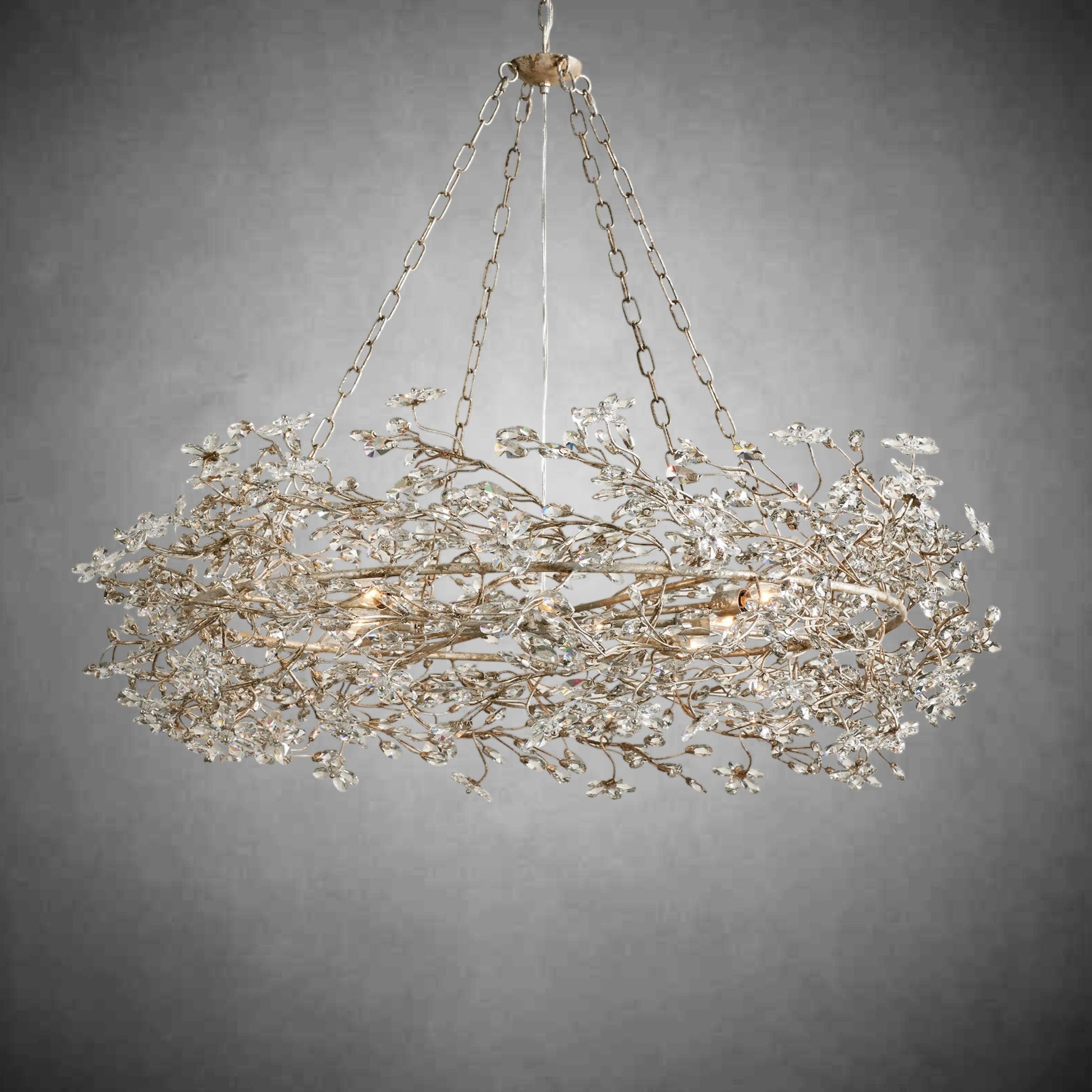 Fiore Crown Chandelier 39" 48" 60"-Chandelier-morylighting-GOLD-39"-Morylighting