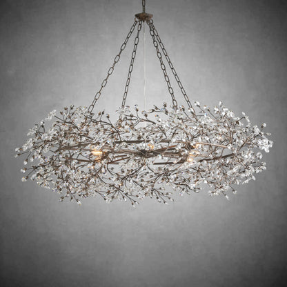 Fiore Crown Chandelier 39" 48" 60"-Chandelier-morylighting-GOLD-39"-Morylighting