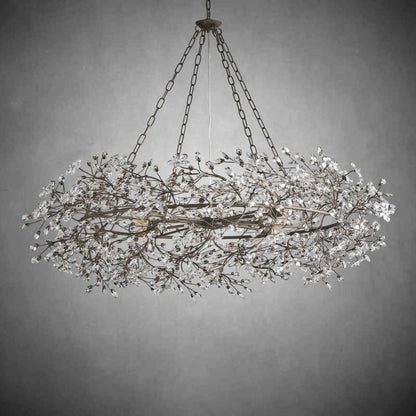 Fiore Crown Chandelier 39" 48" 60"-Chandelier-morylighting-BRONZE-48"-Morylighting