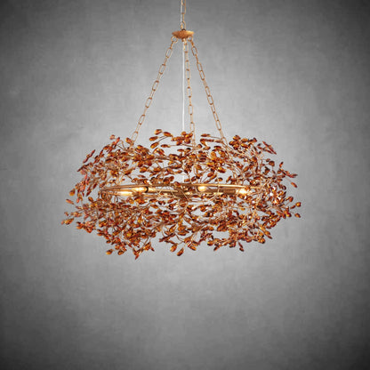 Fiore Crown Chandelier 39" 48" 60"-Chandelier-morylighting-GOLD-39"-Morylighting