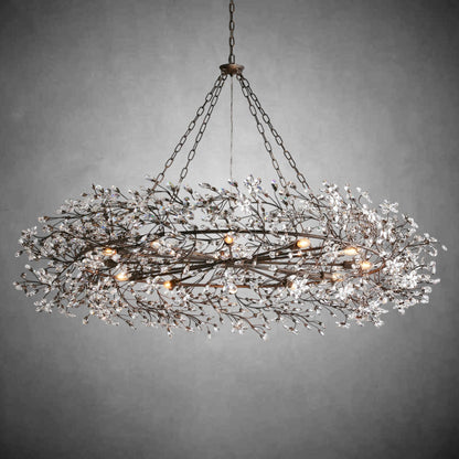 Fiore Crown Chandelier 39" 48" 60"-Chandelier-morylighting-BRONZE-60"-Morylighting
