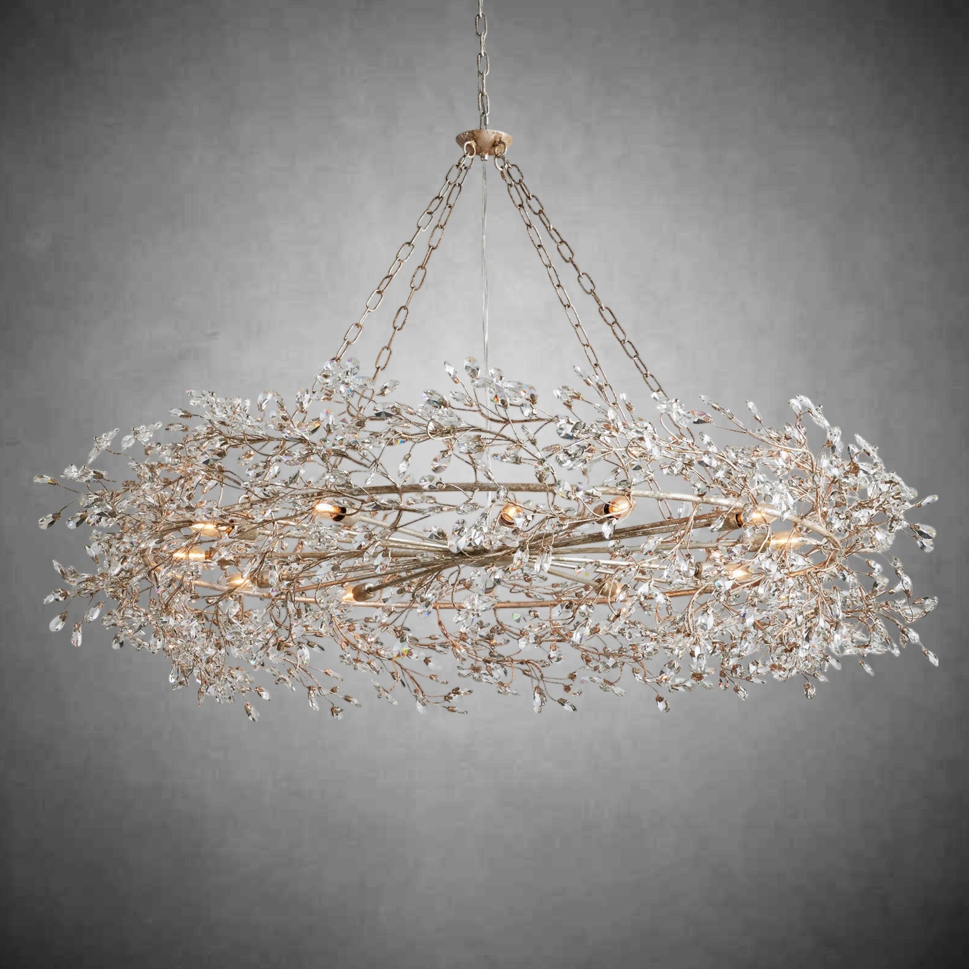 Fiore Crown Chandelier 39" 48" 60"-Chandelier-morylighting-GOLD-39"-Morylighting