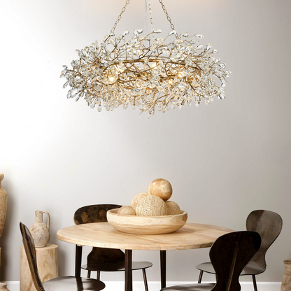 Fiore Crown Chandelier 39" 48" 60"-Chandelier-morylighting-GOLD-39"-Morylighting