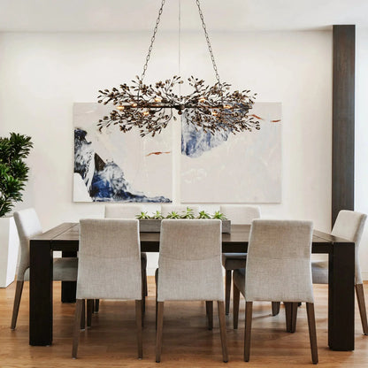 Fiore Linear Chandelier 43" 51" 68"W-Chandelier-morylighting-GOLD-43"-Morylighting