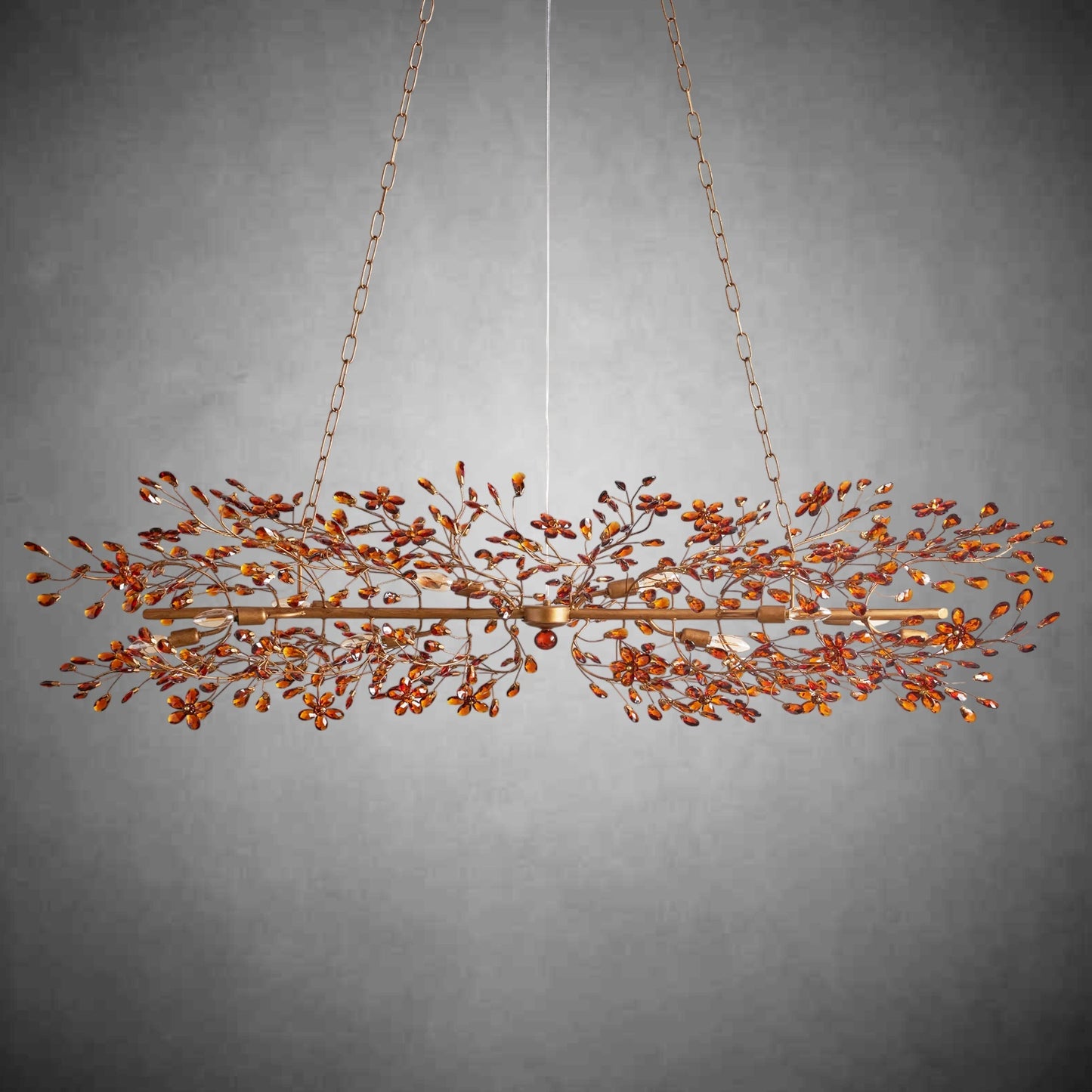Fiore Linear Chandelier 43" 51" 68"W-Chandelier-morylighting-GOLD-43"-Morylighting