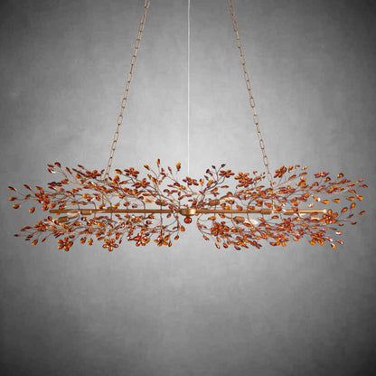 Fiore Linear Chandelier 43" 51" 68"W-Chandelier-morylighting-GOLD-43"-Morylighting