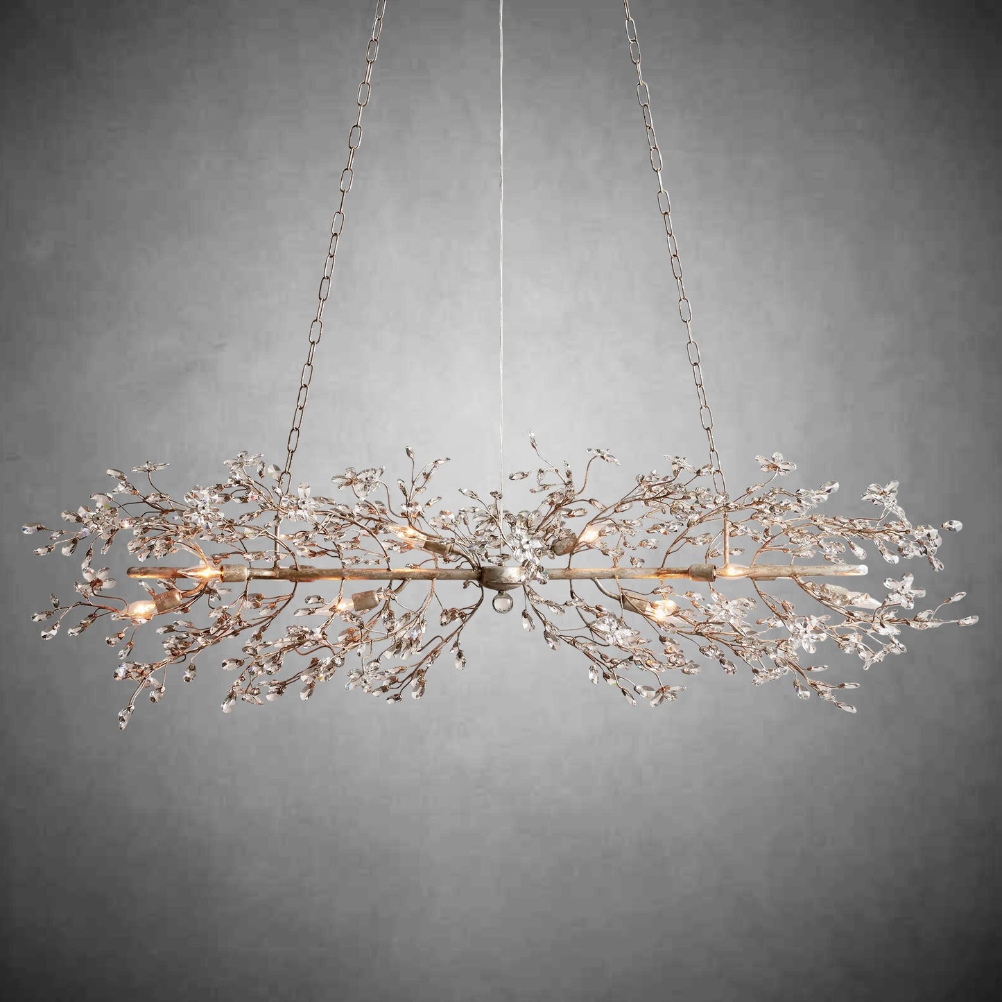 Fiore Linear Chandelier 43" 51" 68"W-Chandelier-morylighting-GOLD-43"-Morylighting