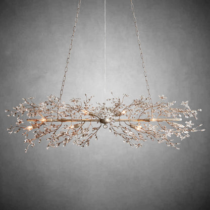 Fiore Linear Chandelier 43" 51" 68"W-Chandelier-morylighting-GOLD-43"-Morylighting