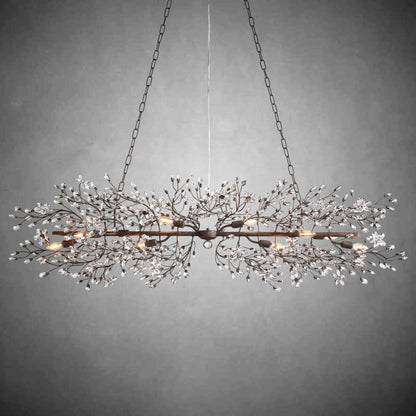 Fiore Linear Chandelier 43" 51" 68"W-Chandelier-morylighting-GOLD-43"-Morylighting