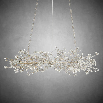 Fiore Linear Chandelier 43" 51" 68"W-Chandelier-morylighting-GOLD-43"-Morylighting