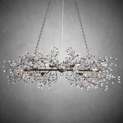 Fiore Linear Chandelier 43" 51" 68"W-Chandelier-morylighting-GOLD-43"-Morylighting