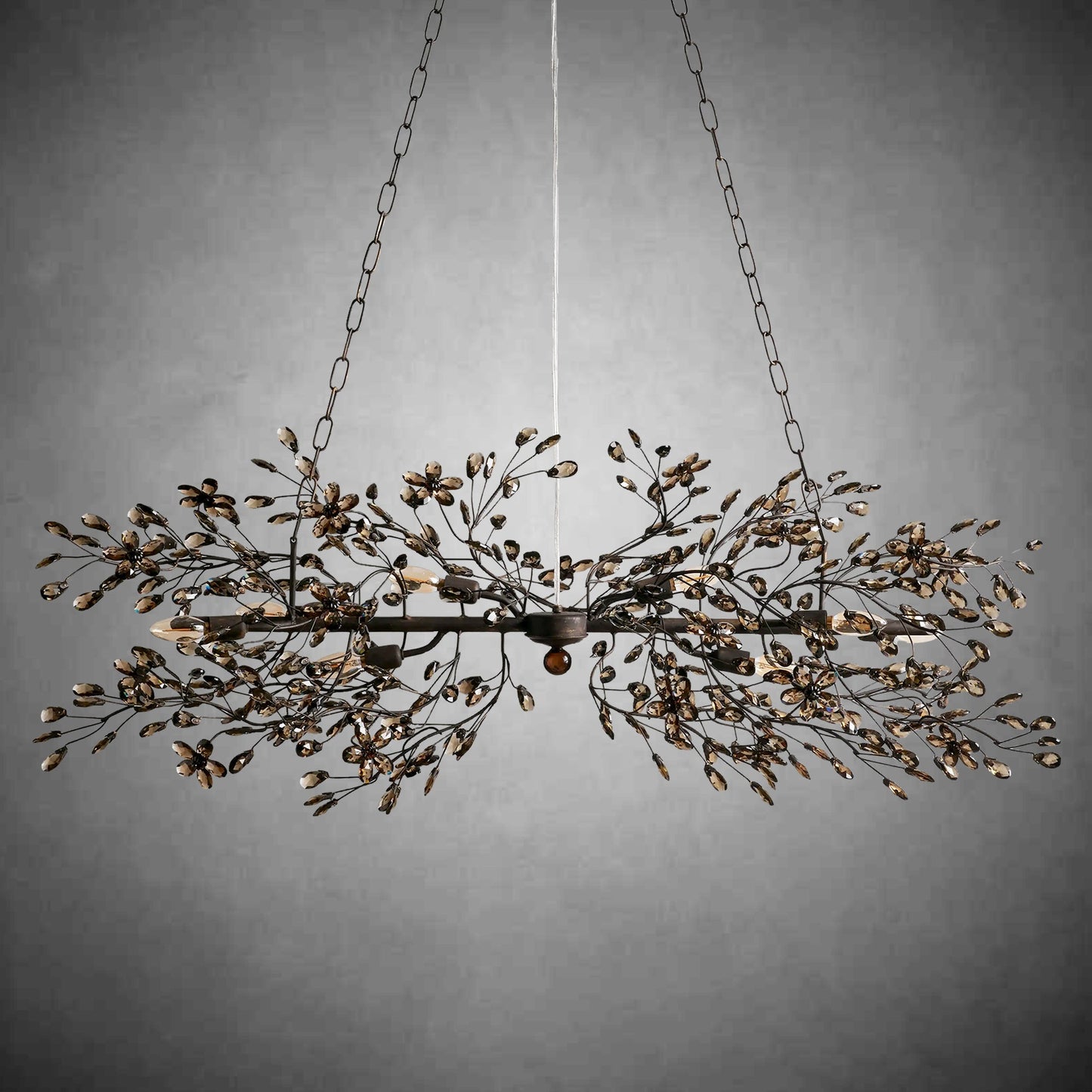 Fiore Linear Chandelier 43" 51" 68"W-Chandelier-morylighting-GOLD-43"-Morylighting