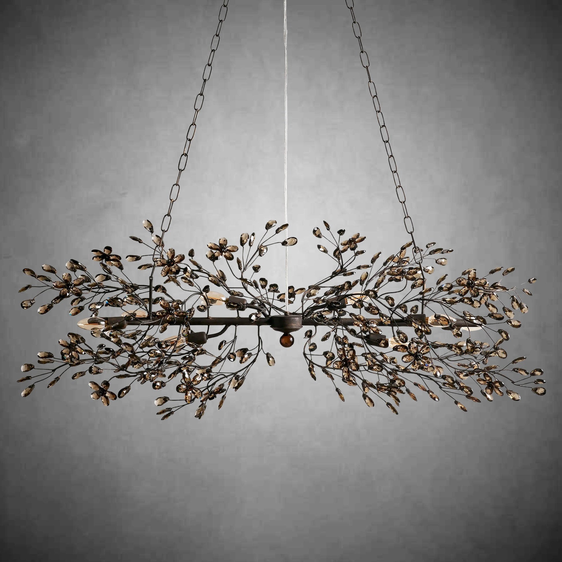 Fiore Linear Chandelier 43" 51" 68"W-Chandelier-morylighting-GOLD-43"-Morylighting