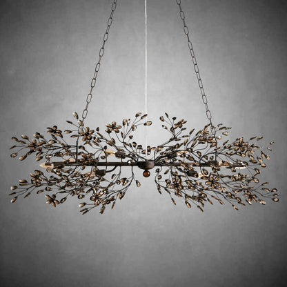 Fiore Linear Chandelier 43" 51" 68"W-Chandelier-morylighting-GOLD-43"-Morylighting