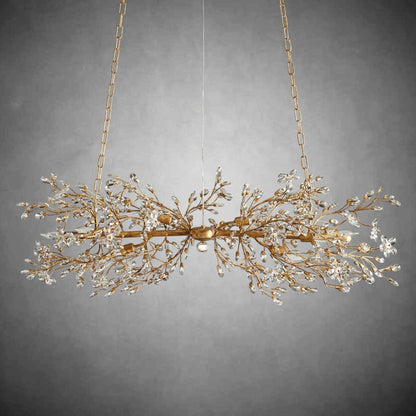 Fiore Linear Chandelier 43" 51" 68"W-Chandelier-morylighting-GOLD-43"-Morylighting