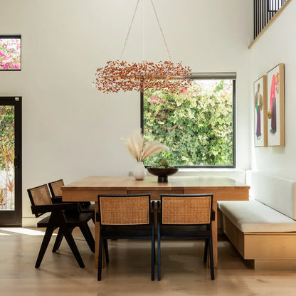 Fiore Oval Chandelier 62'' 74''-Chandelier-morylighting-BRASS/AMBER-74"-Morylighting