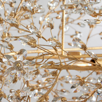 Fiore Oval Chandelier 62'' 74''-Chandelier-morylighting-GOLD-62"-Morylighting