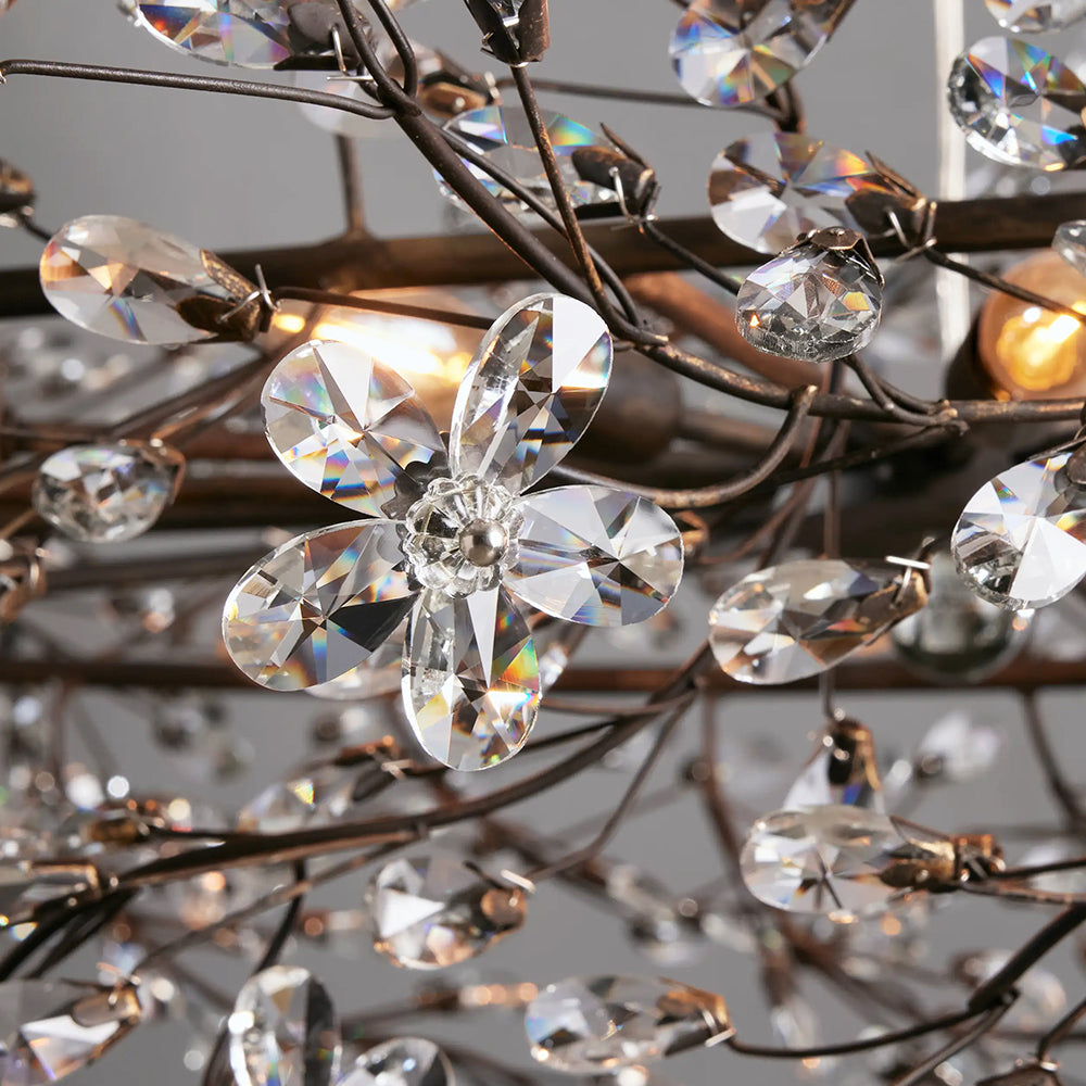 Fiore Oval Chandelier 62'' 74''-Chandelier-morylighting-GOLD-62"-Morylighting