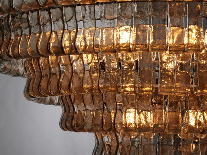 Glacien Round Glass Chandelier