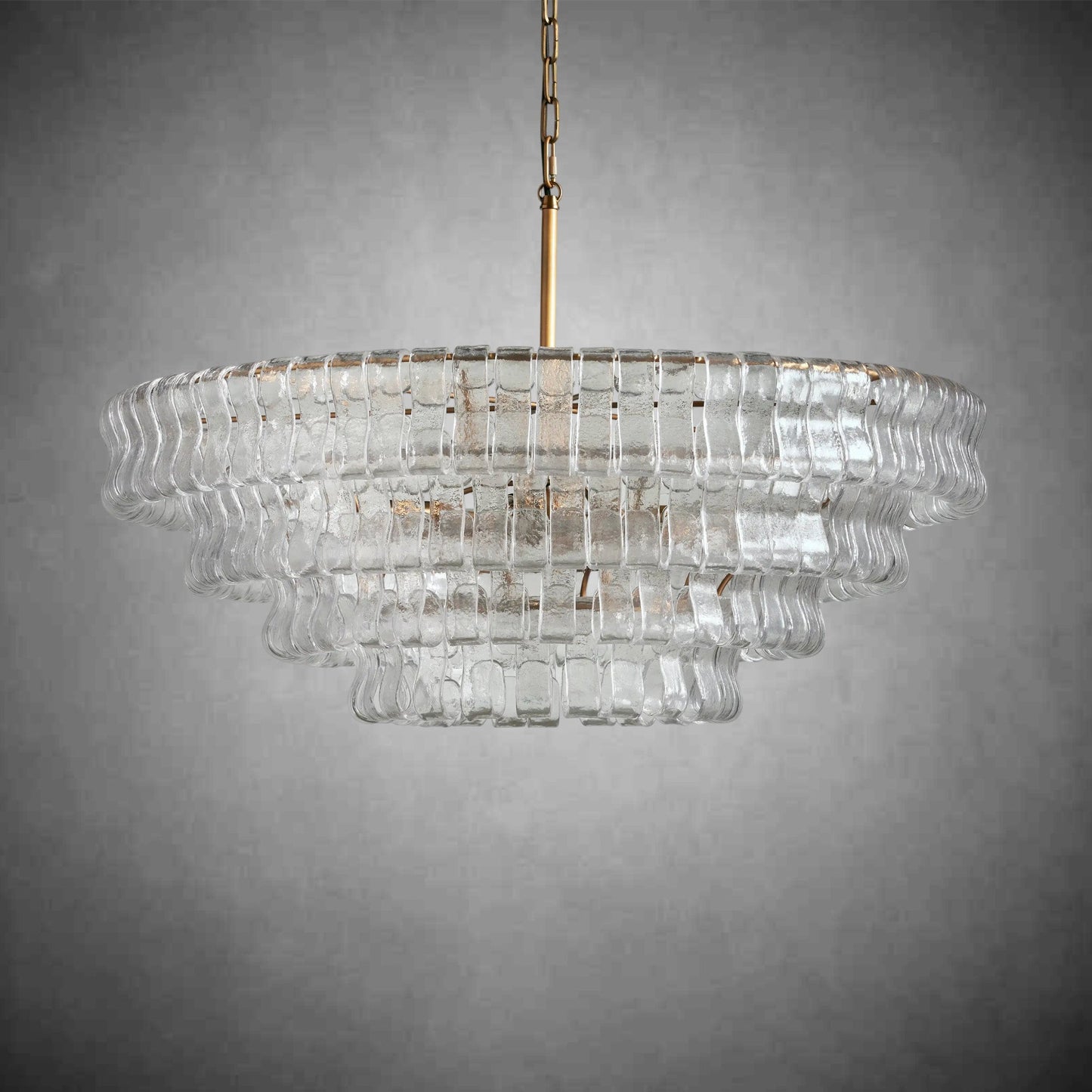 Glacien Round Glass Chandelier