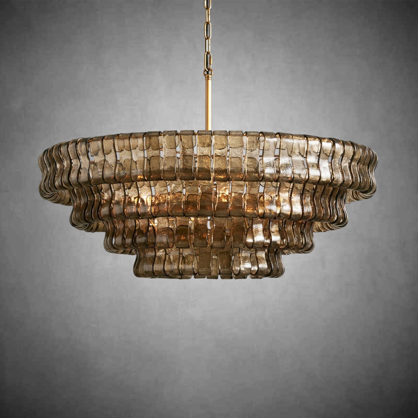 Glacien Round Glass Chandelier