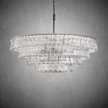 Glacien Round Glass Chandelier