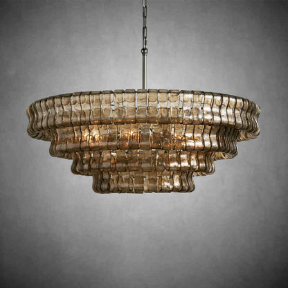 Glacien Round Glass Chandelier