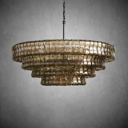 Glacien Round Glass Chandelier
