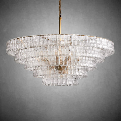 Glacien Round Glass Chandelier