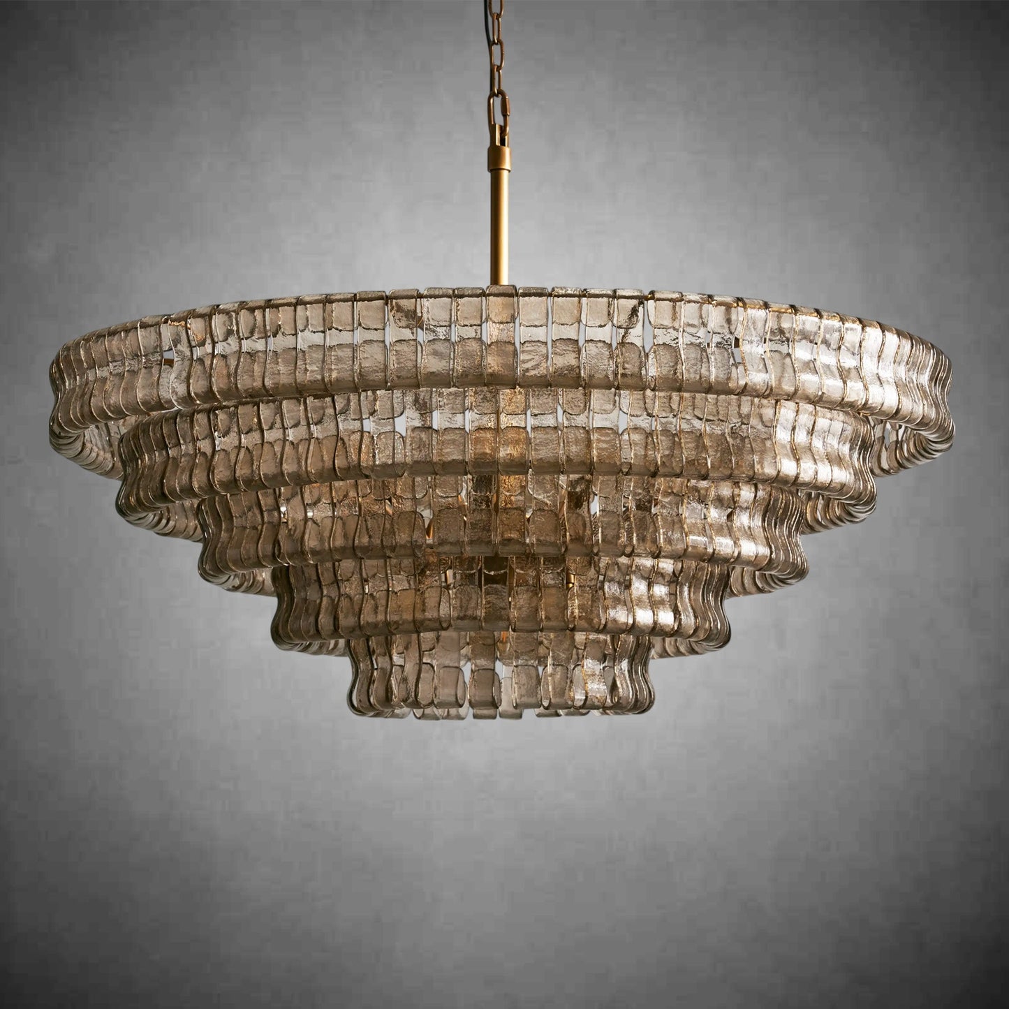 Glacien Round Glass Chandelier