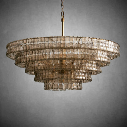 Glacien Round Glass Chandelier