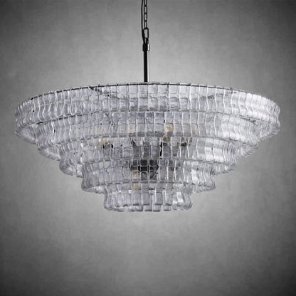 Glacien Round Glass Chandelier