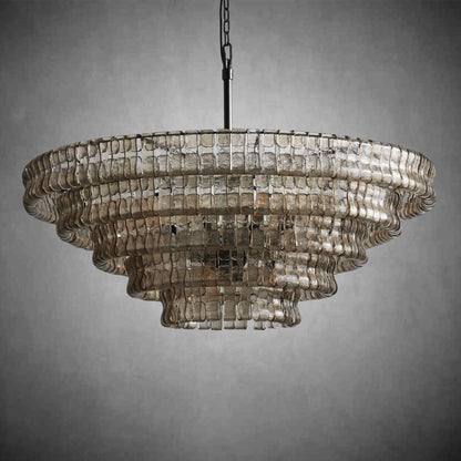 Glacien Round Glass Chandelier