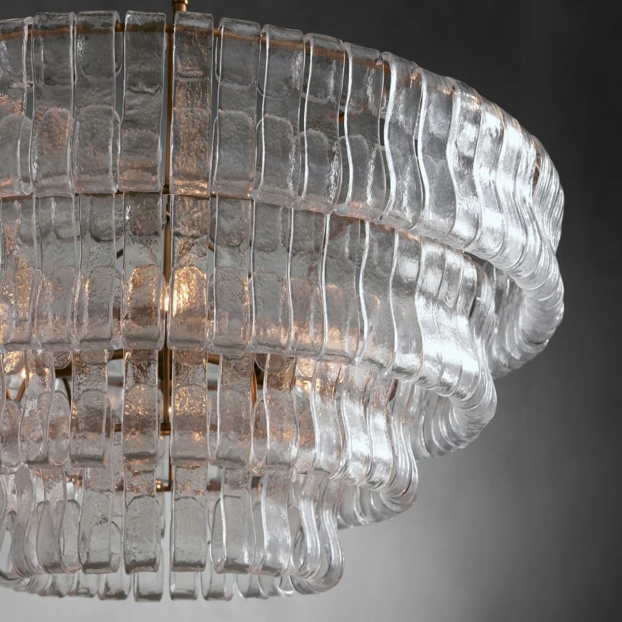 Glacien Round Glass Chandelier