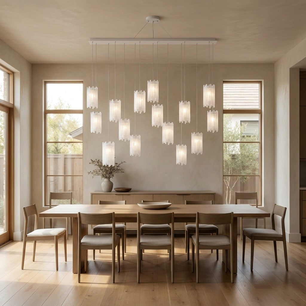 Gianna Rectangular Chandelier 15/30 Light