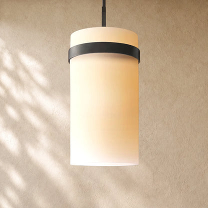 Ravella Milk Glass Cord Pendant
