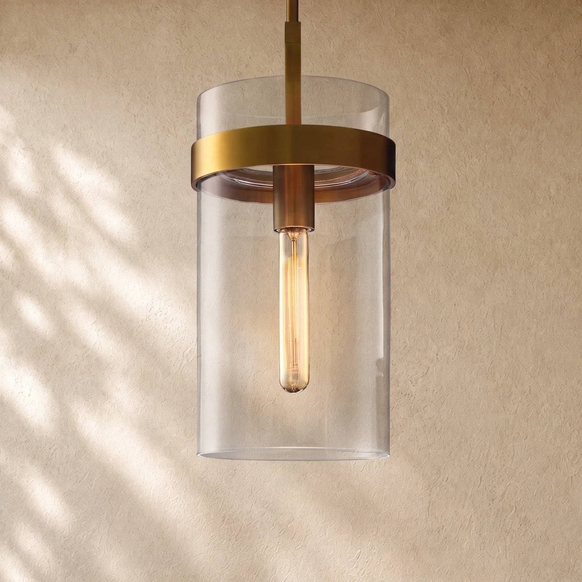 Ravella Clear Glass Cord Pendant