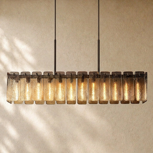 Calametta Glass Rectangular Chandelier