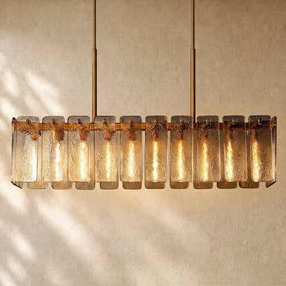Calametta Glass Rectangular Chandelier