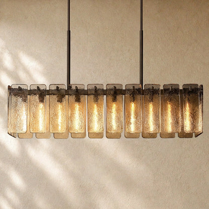 Calametta Glass Rectangular Chandelier