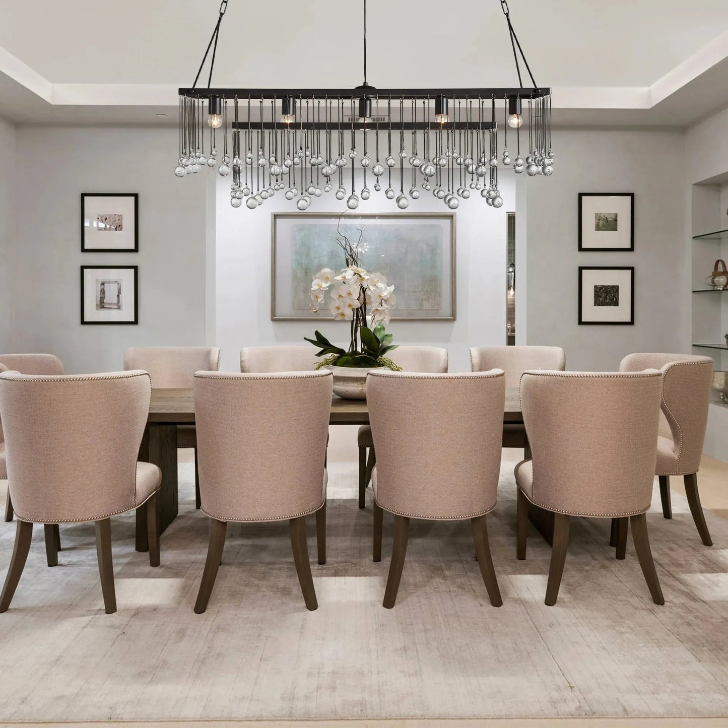 Aubrey Rectangular Chandelier 47''60''
