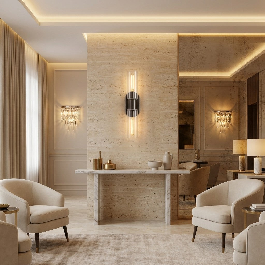 Harrlin Double Sconce in Clear
